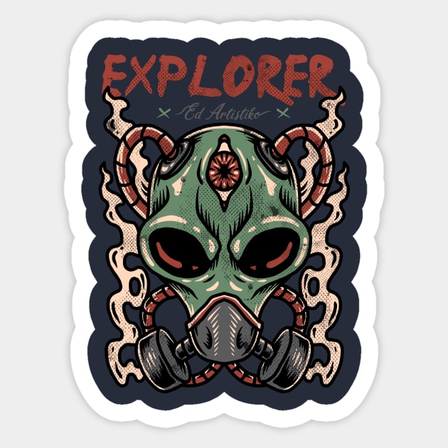 EXPLORER Sticker by Tee Trends